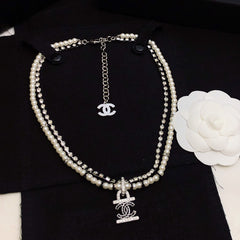 Double-Strand Beaded Interlocking-C Choker