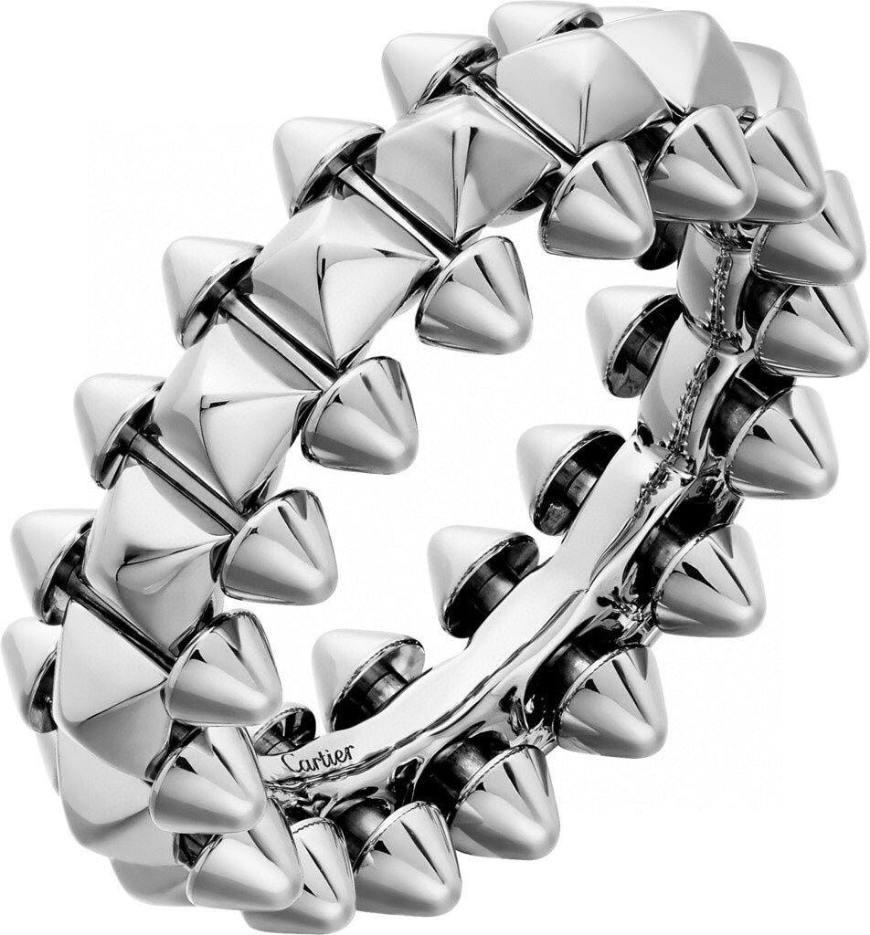 Stone-Accented Curb-Link Band Ring