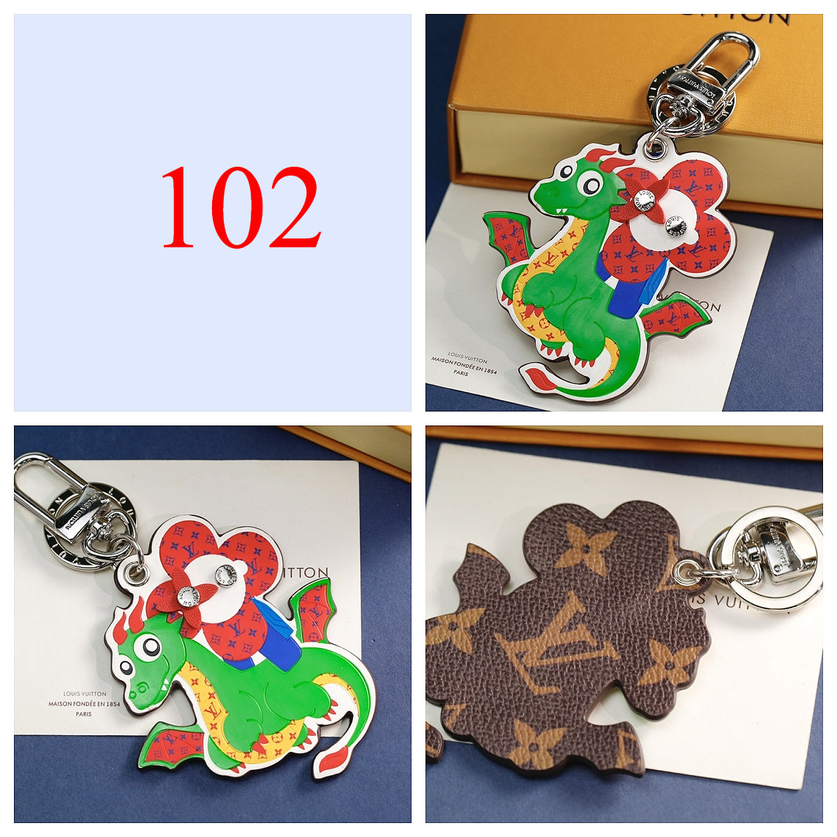 Round Letter Emblem Keychain - Style Options