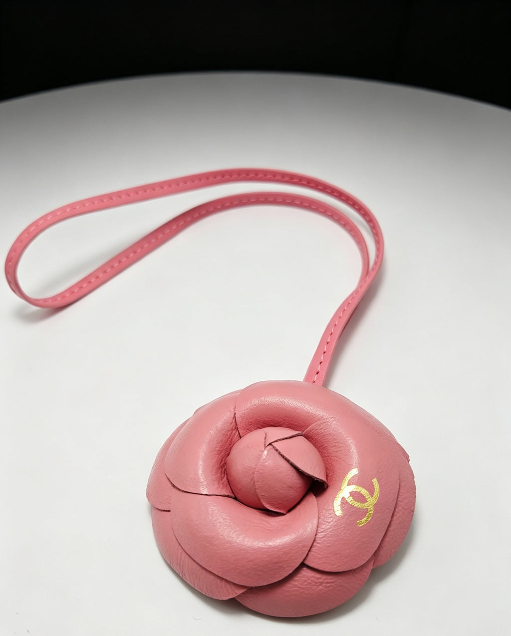 Camellia Flower Loop Keychain
