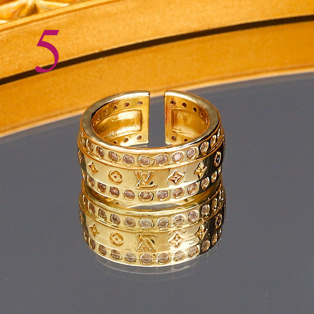 Open Adjustable Ring - Motif Style Options