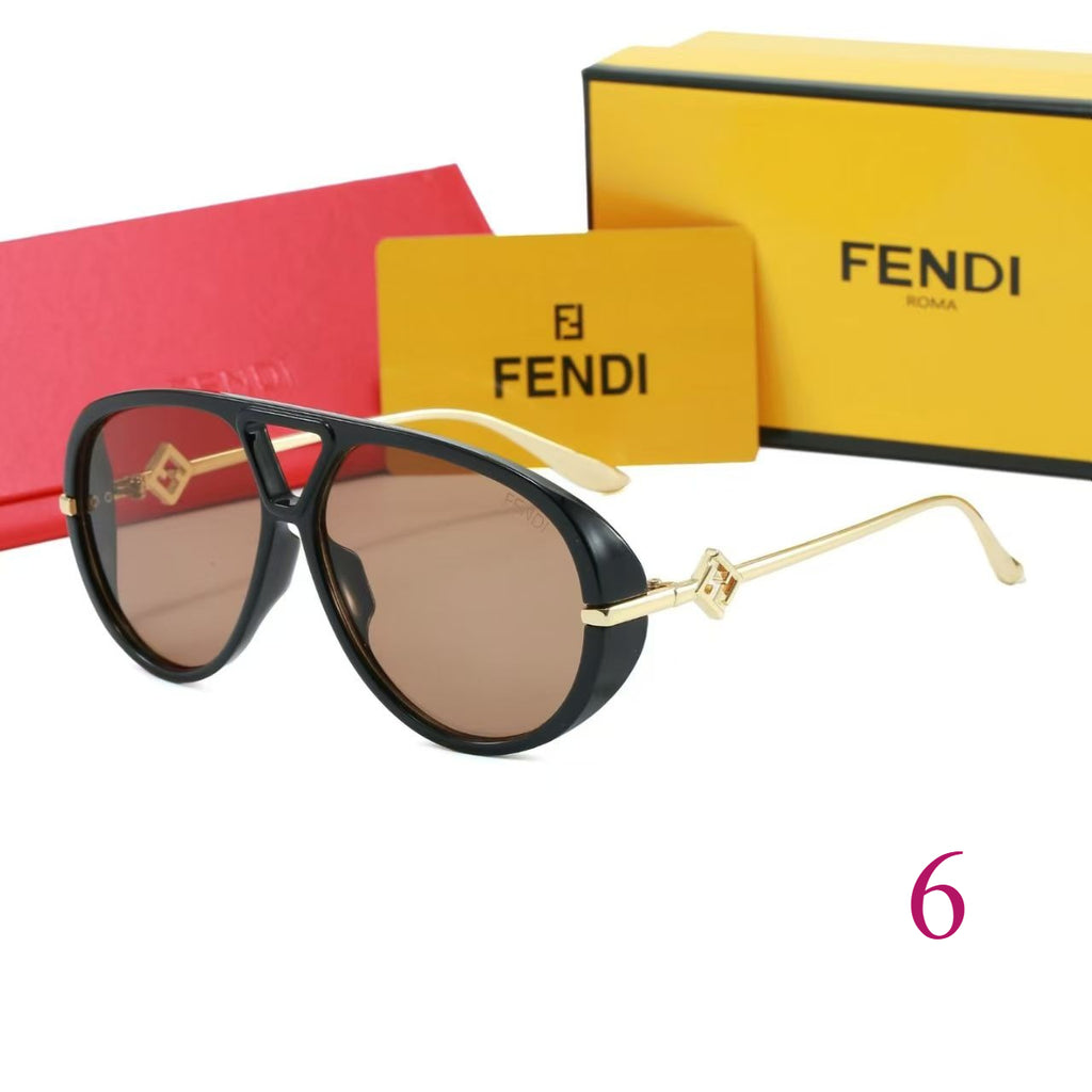Gafas de sol aviador en forma de lágrima con patillas metálicas caladas