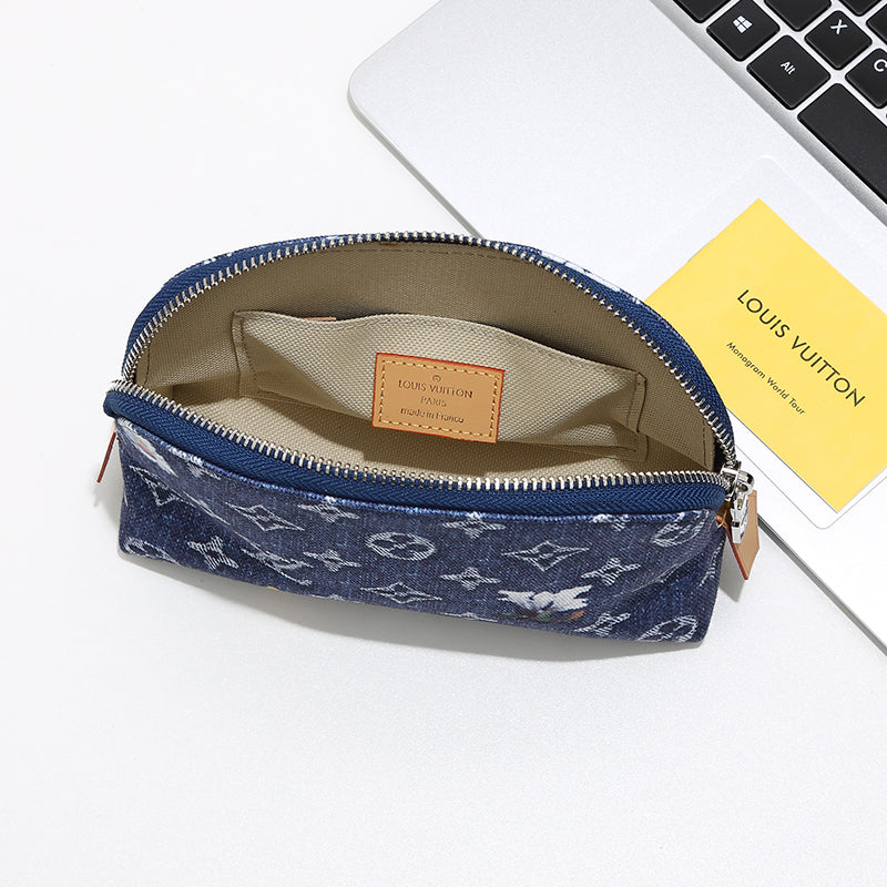 Monogram Zip Cosmetic Pouch 003