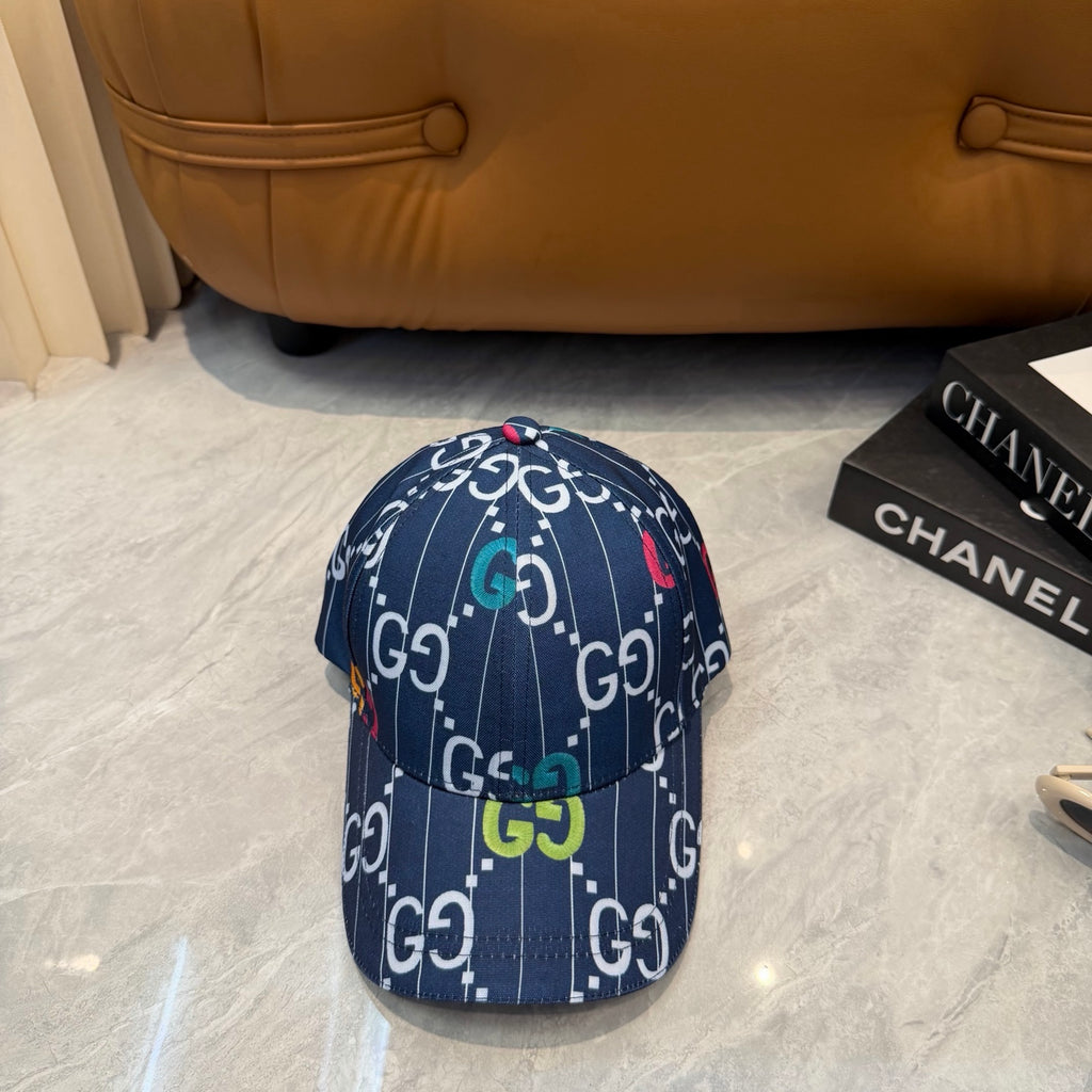 Colorful Outline Monogram Baseball Cap