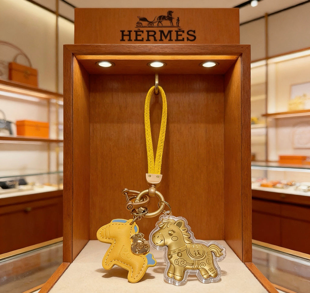 Horse Charm Keychain with Strap