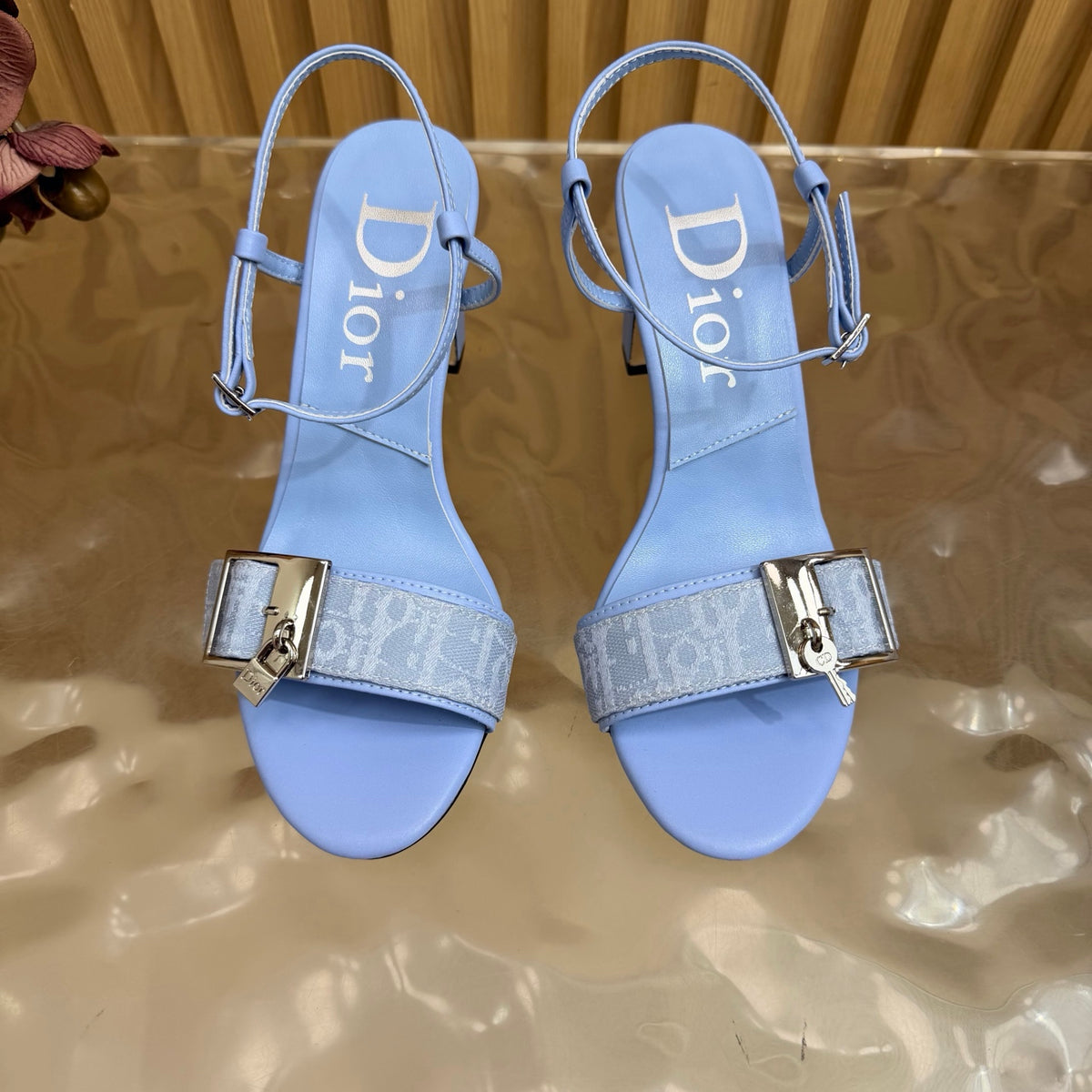 Ankle-Strap Block Heel Sandals
