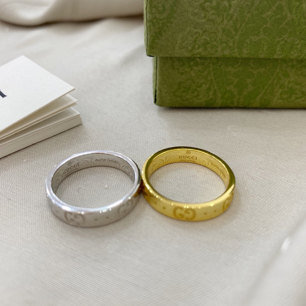 Engraved Narrow Band Ring