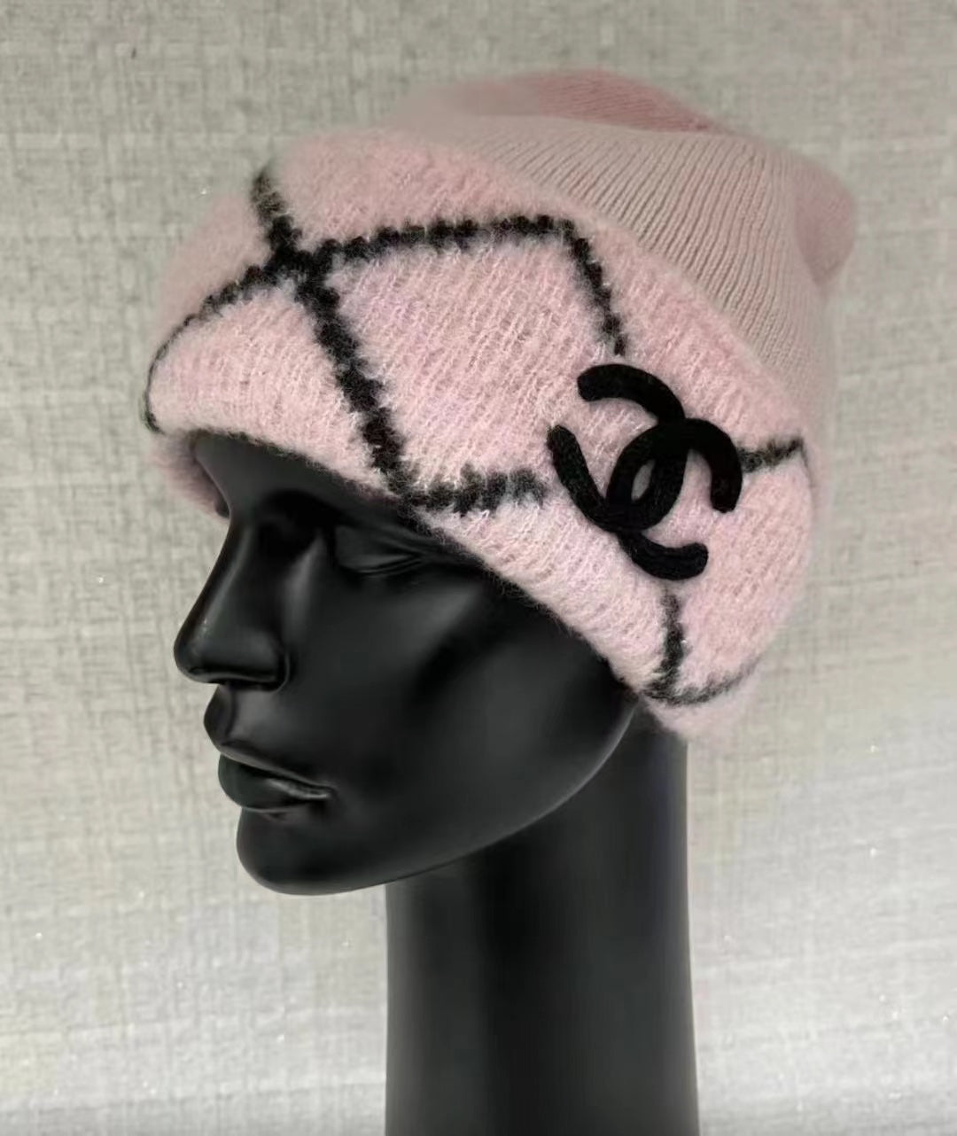 Diamond Pattern Knit Beanie