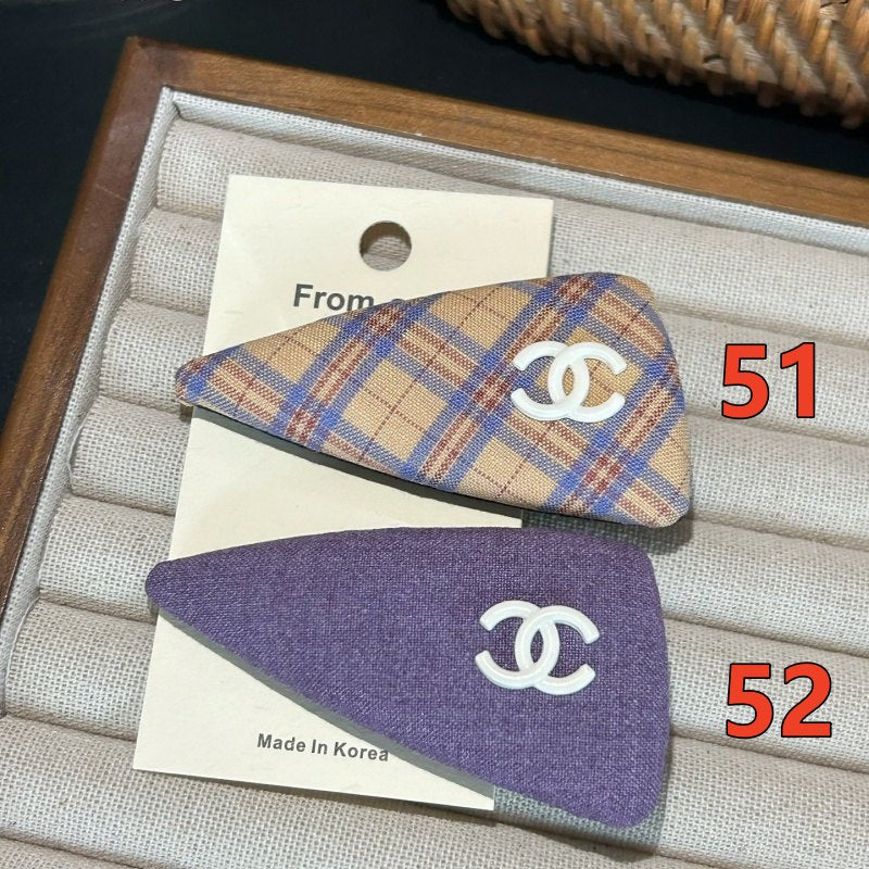 Decorative Hair Clip - Bow, Plaid and Emblem Options