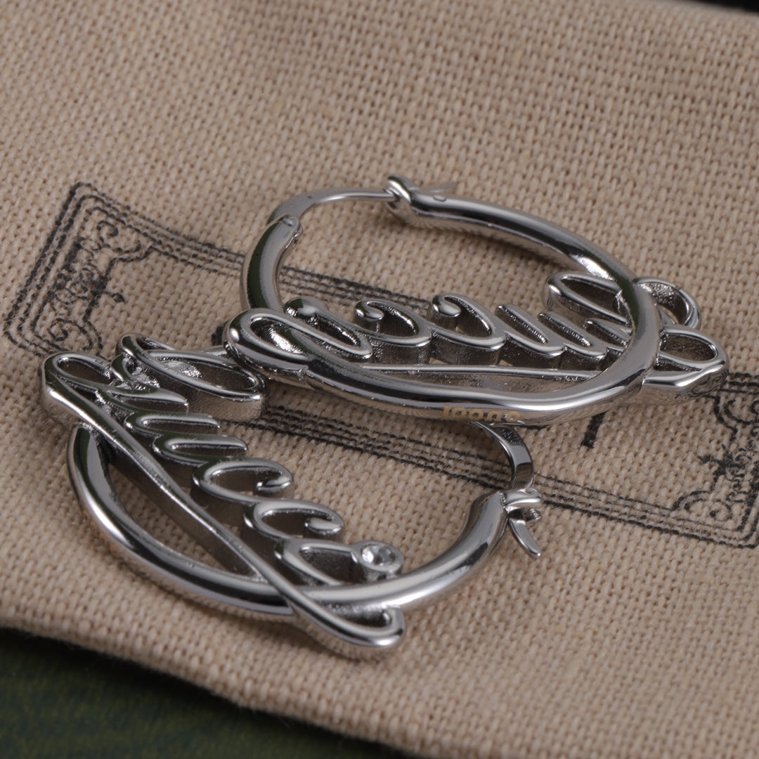 Oversized Interlocking-G Drop Earrings