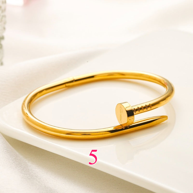 Bracelet jonc clou en acier inoxydable 304 - Options de style
