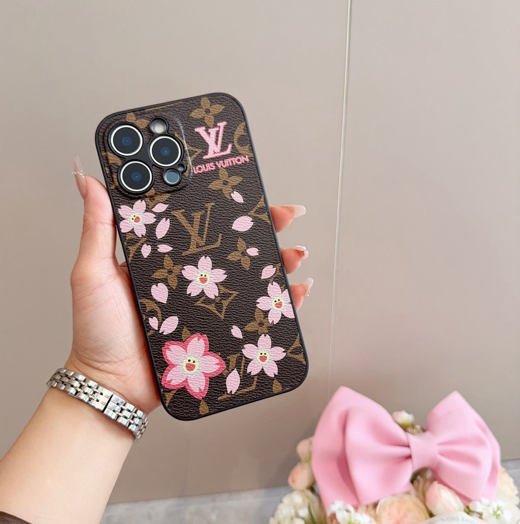 Funda para teléfono con monograma floral