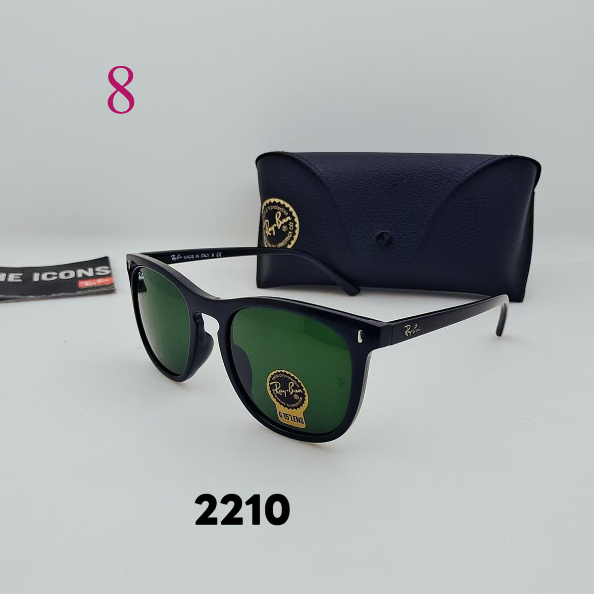 Gafas cuadradas con puente de cerradura - Opciones de lentes transparentes y tintadas