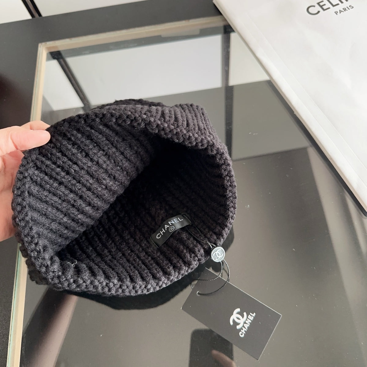 Chunky Cable Knit Cuffed Beanie