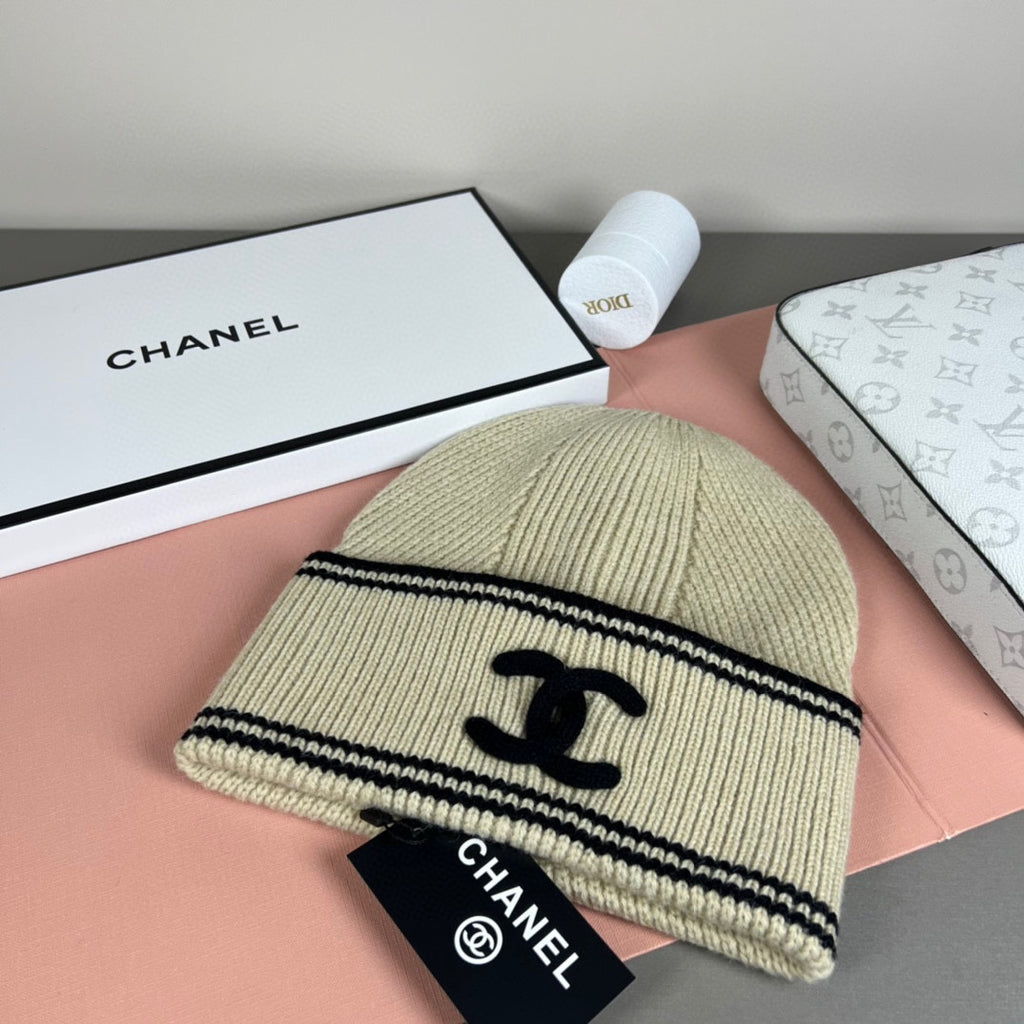 Striped Knit Bucket Hat