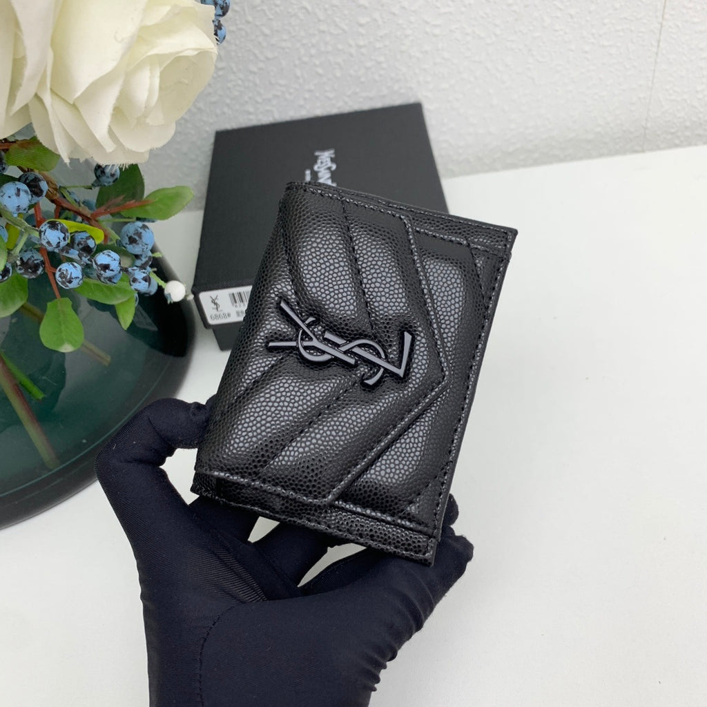 Portefeuille compact effet croco 026