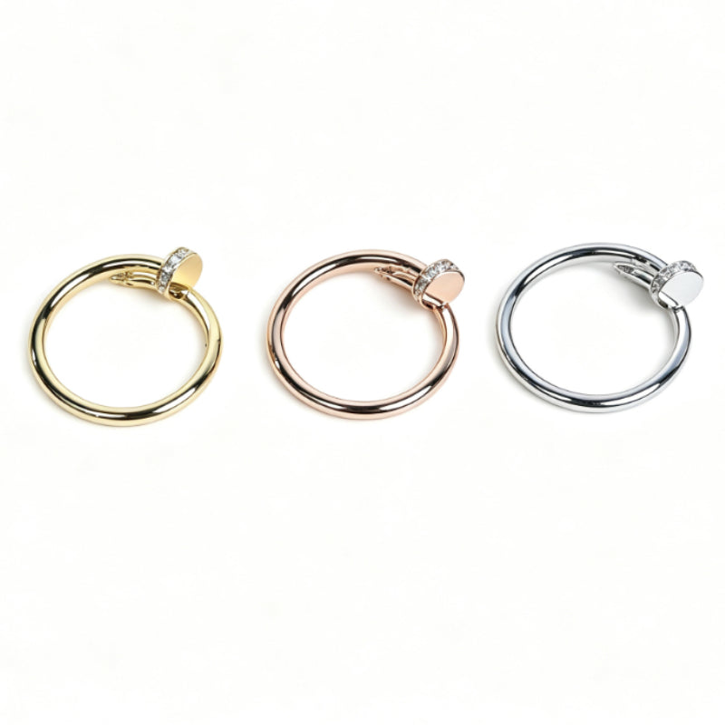 Slim Nail-Inspired Wrap Ring