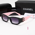 Slim Cat-Eye Sunglasses with Wide Logo Temples