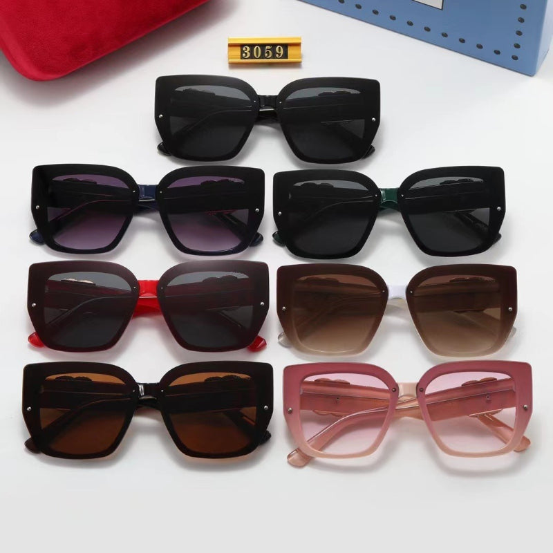 Gafas de sol cuadradas suaves extragrandes con monturas anchas