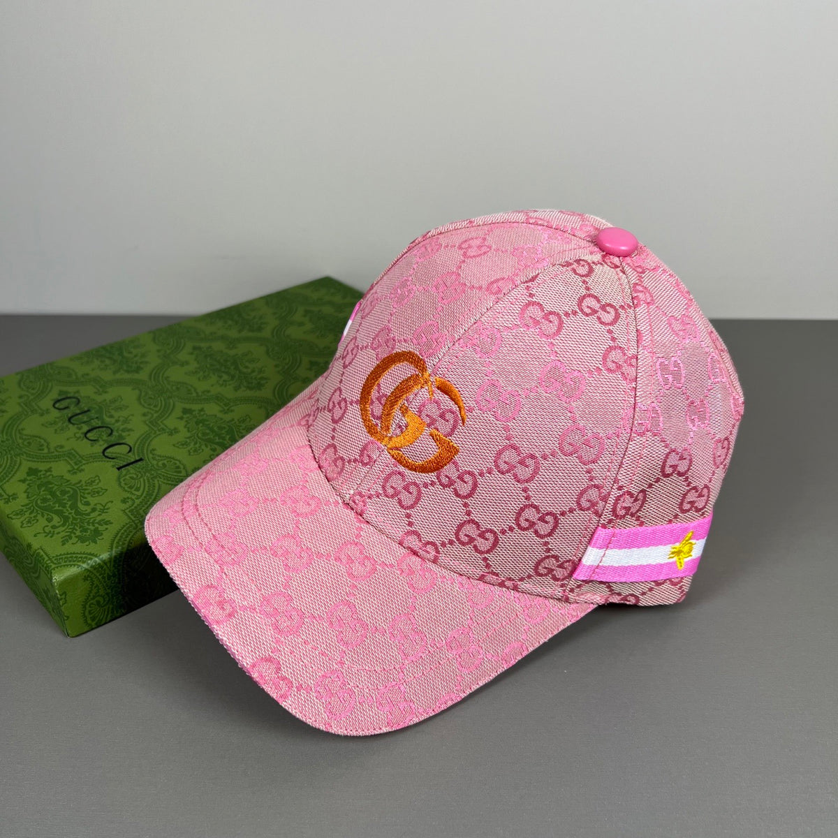 Small Monogram Baseball Cap with Embroidered Emblem