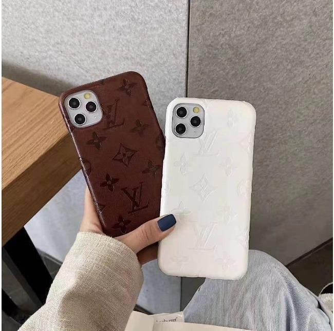 Colorful Raised Monogram Phone Case