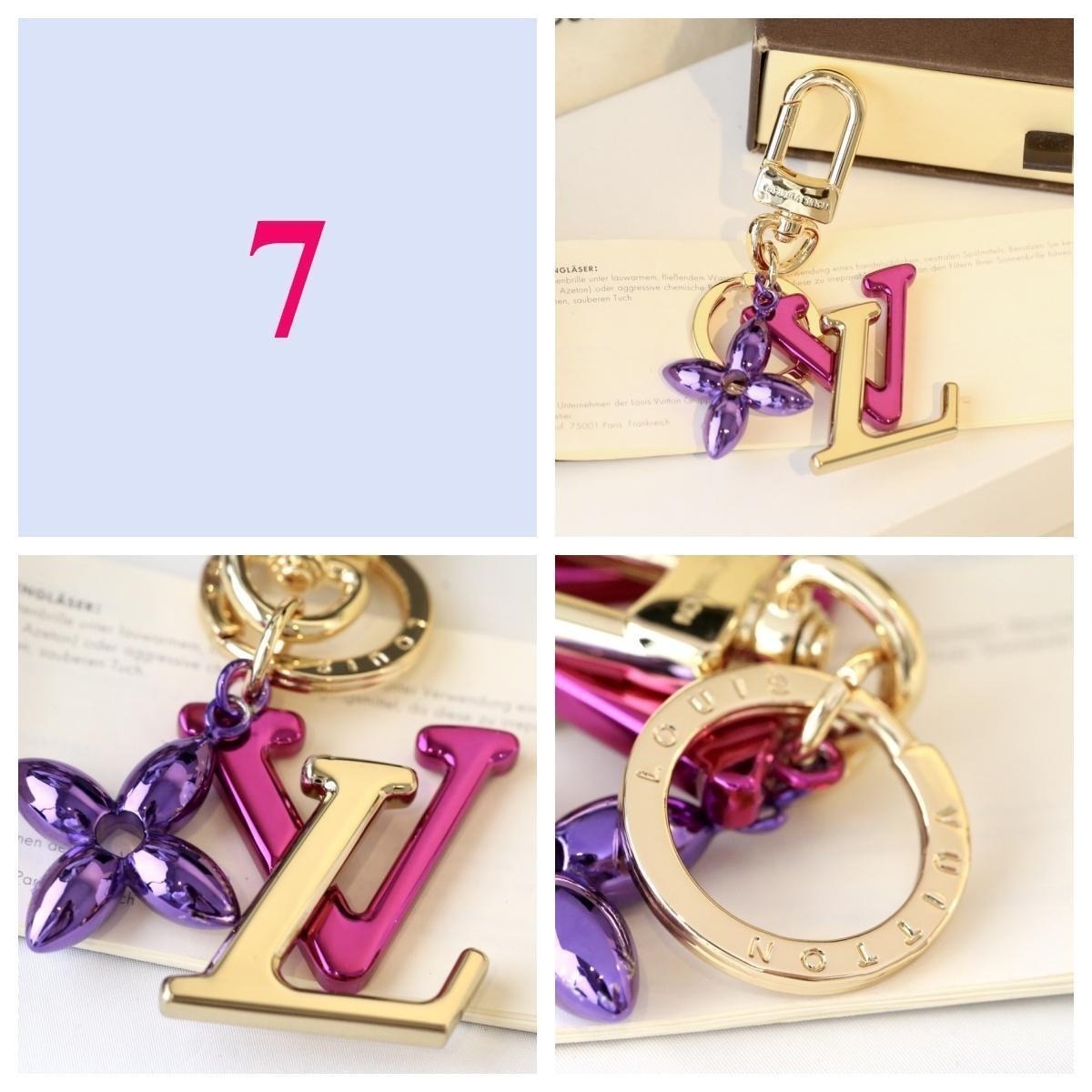 Handbag & Letter Charm Keychain - Style Options