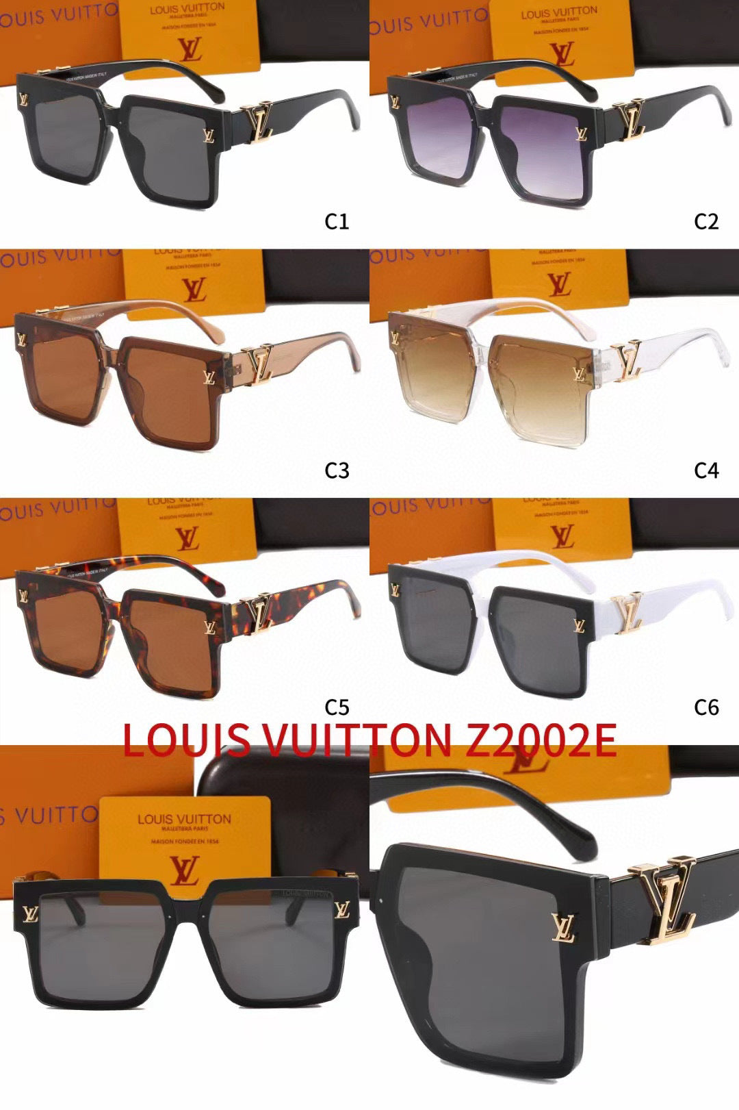 Chunky Flat-Top Square Sunglasses with Logo Temples
