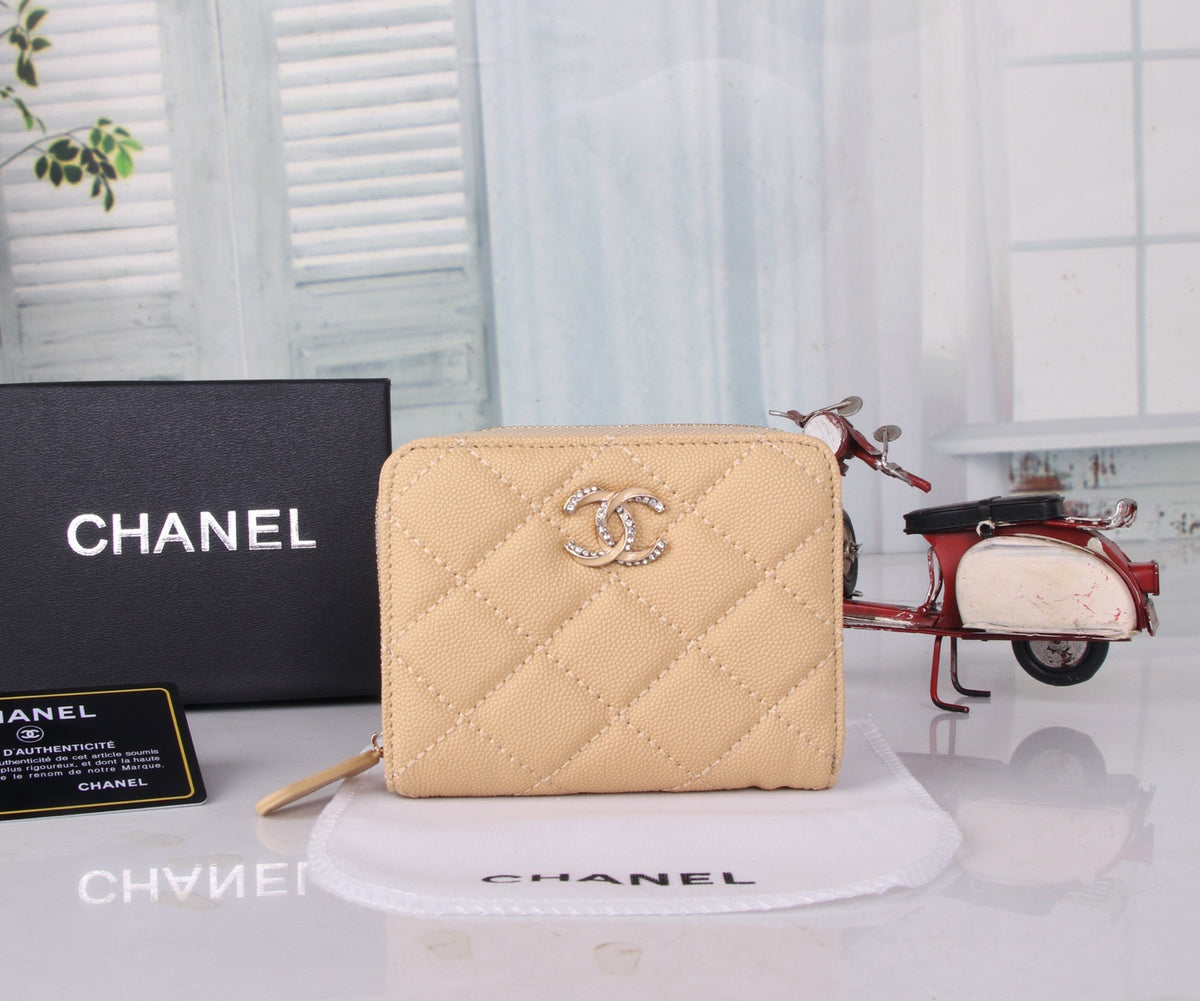 Diamond Quilted Zip Wallet 034