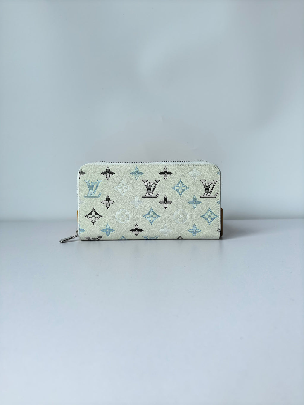 Portefeuille long multicolore à monogramme 005