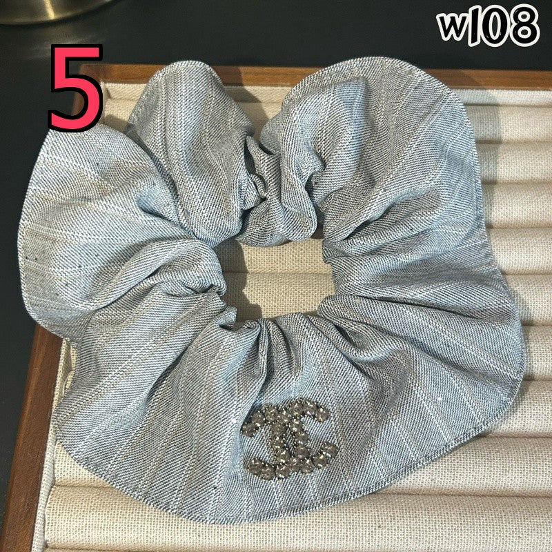 Decorative Scrunchie - Bow and Bead-Accent Options