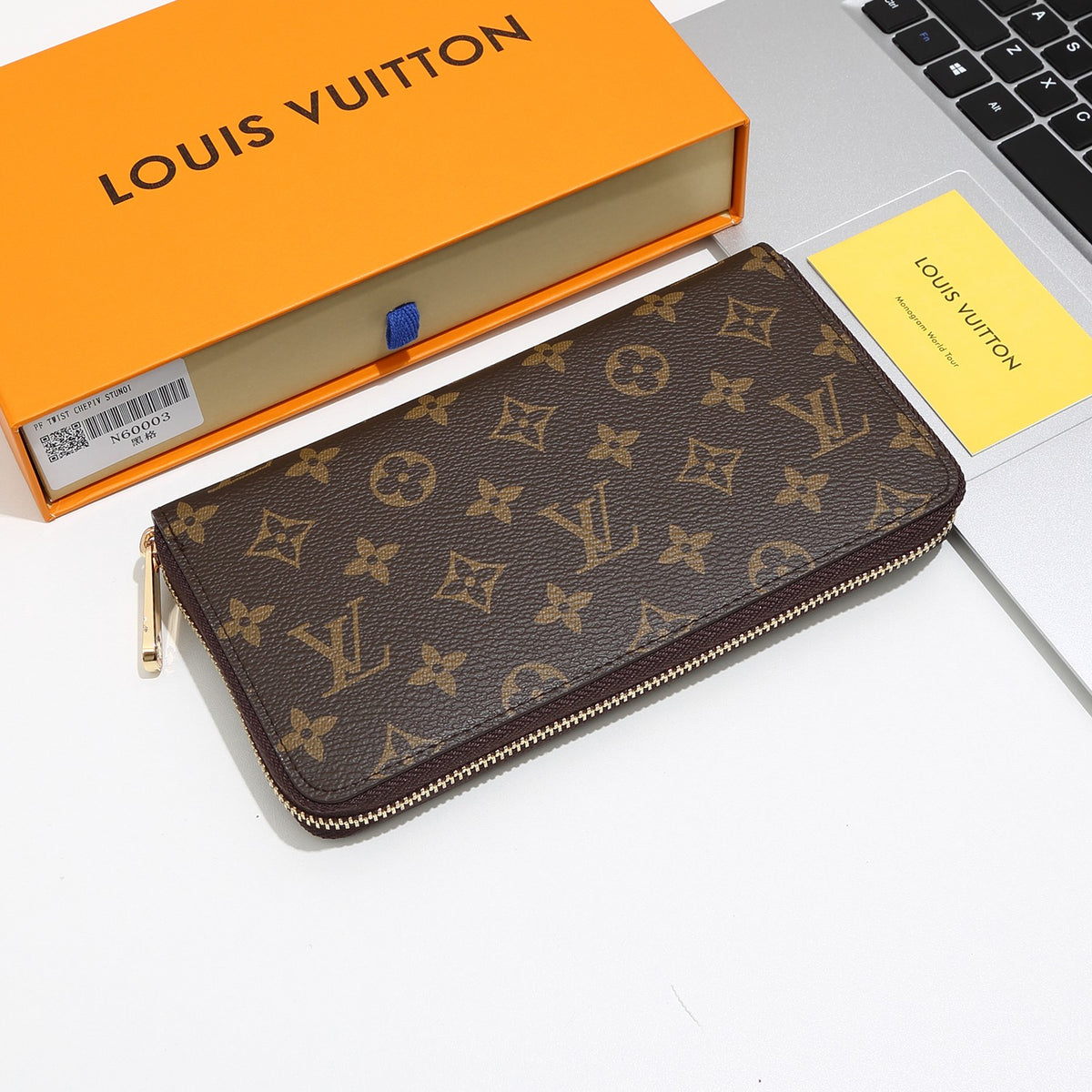 Cartera larga con cremallera perimetral 007