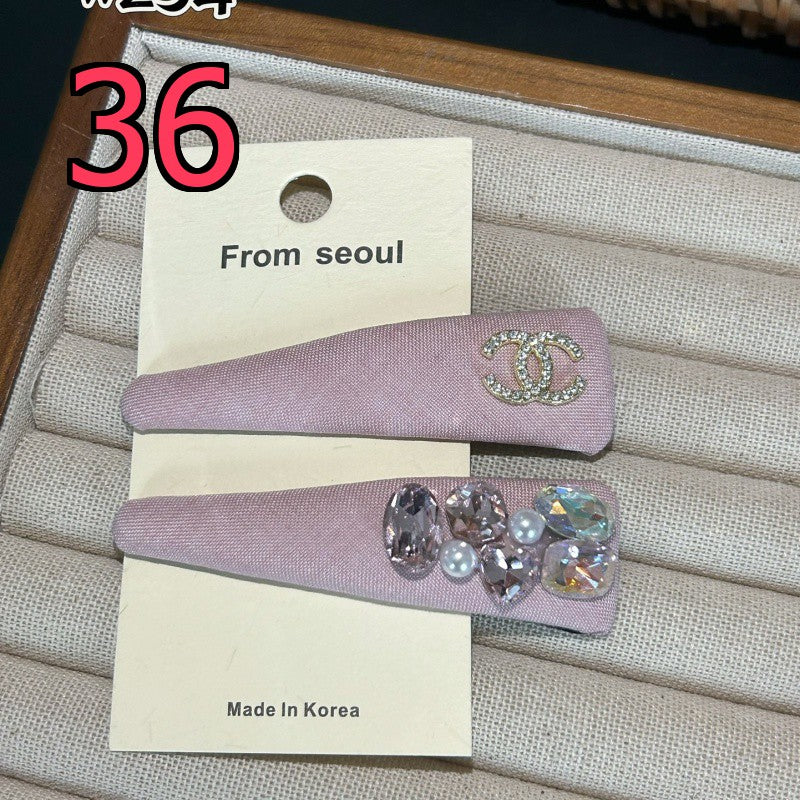 Decorative Hair Clip - Bow, Plaid and Emblem Options