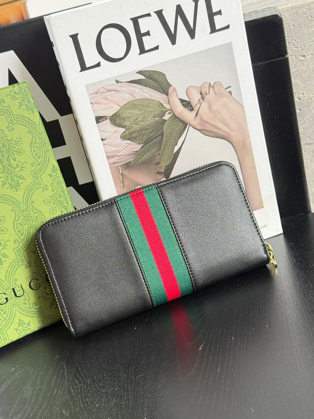 Cartera larga Monogram Stripe 010
