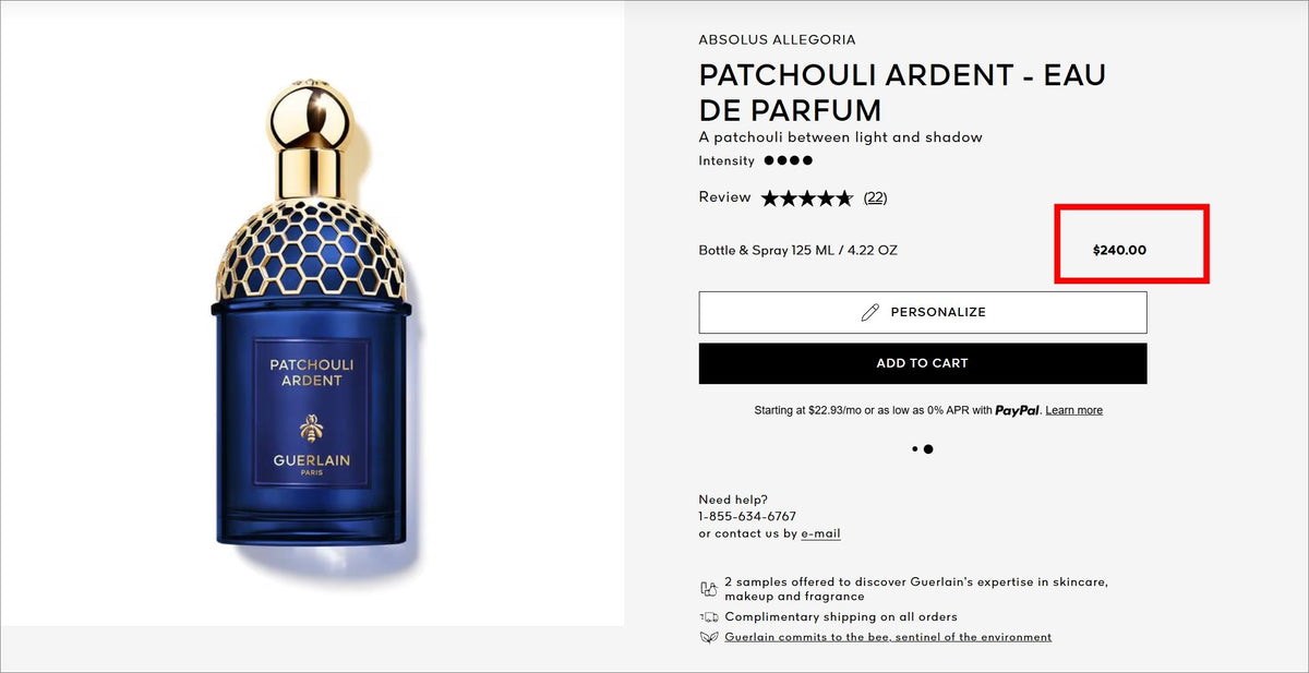 Absolus Allegoria Patchouli Ardent - Eau De Parfum