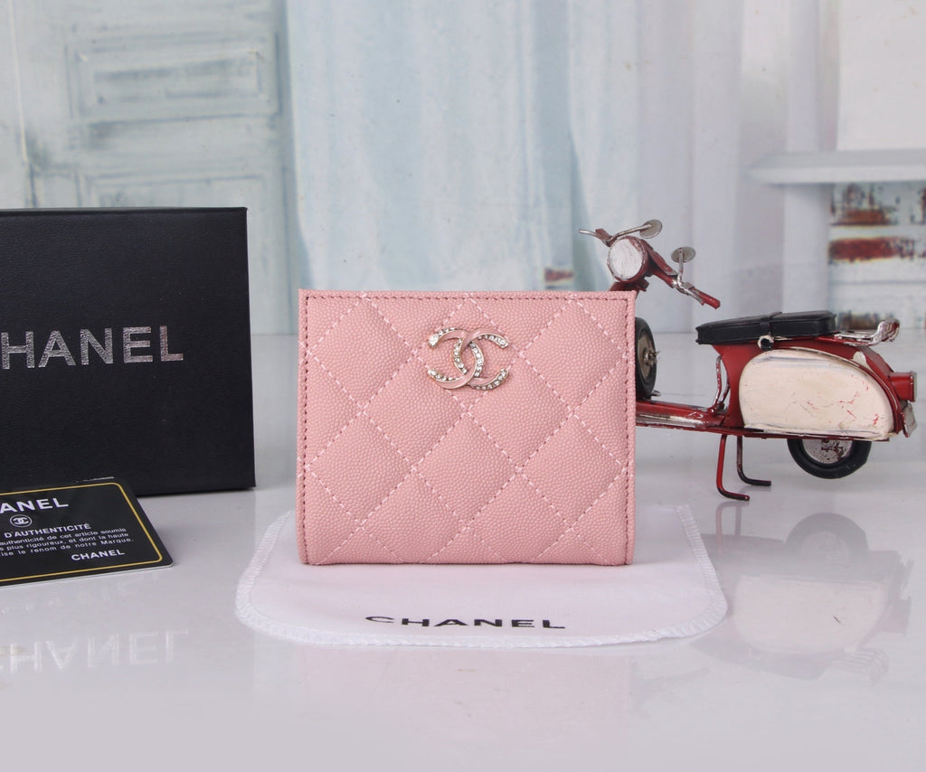 Diamond Quilted Compact Wallet 035