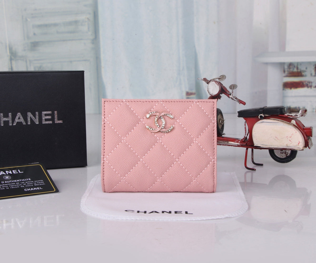 Diamond Quilted Compact Wallet 035