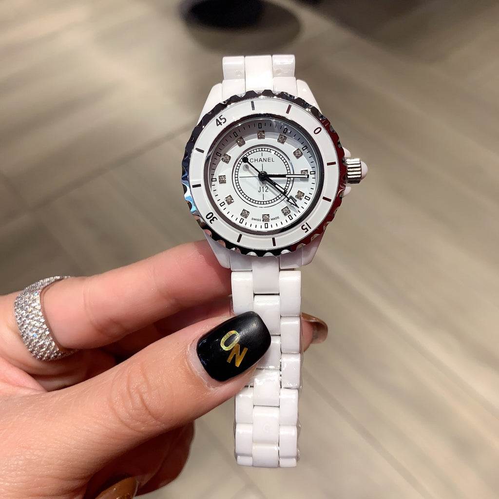 Stone-Accent Round Quartz Bracelet Watch - 32mm and 39mm 006