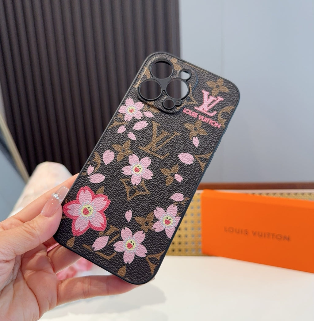Funda para teléfono con monograma floral