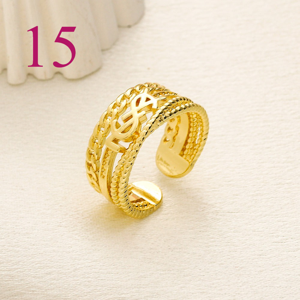 Open Adjustable Ring - Motif Style Options