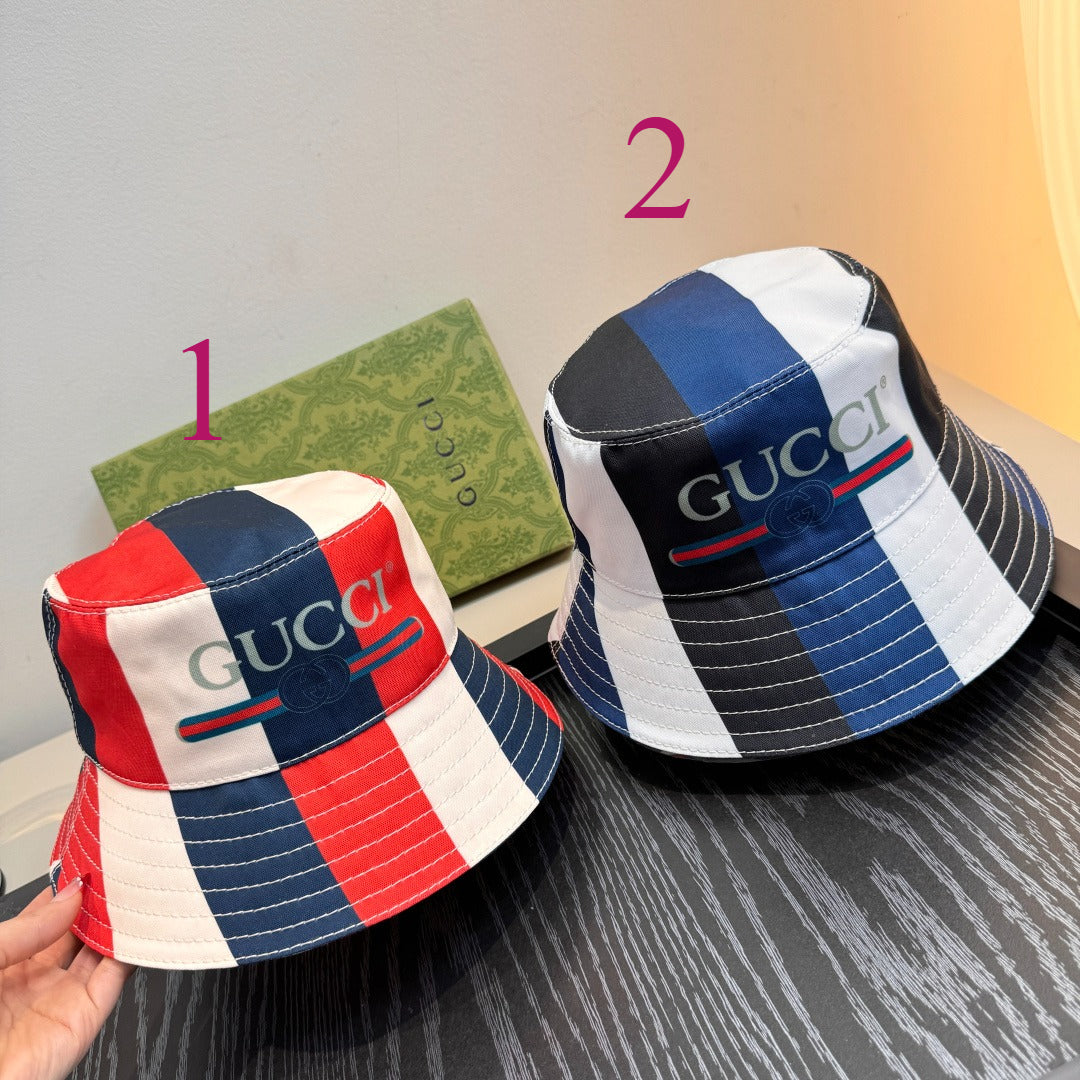 Colorblock Lettered Bucket Hat