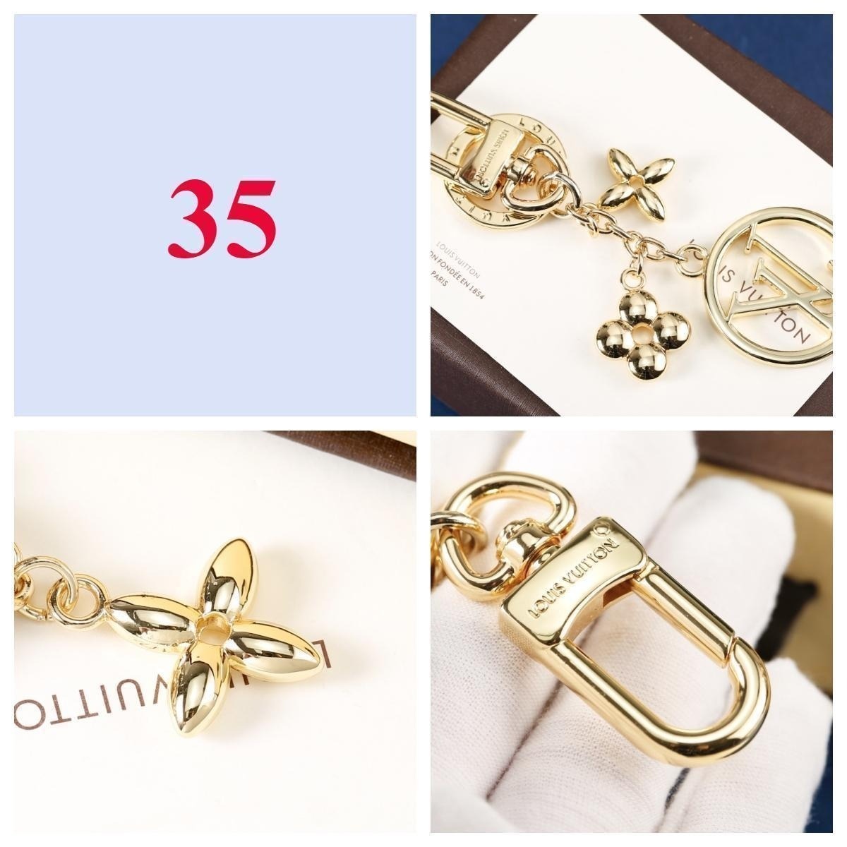 Heart & Flower Charm Keychain - Style Options