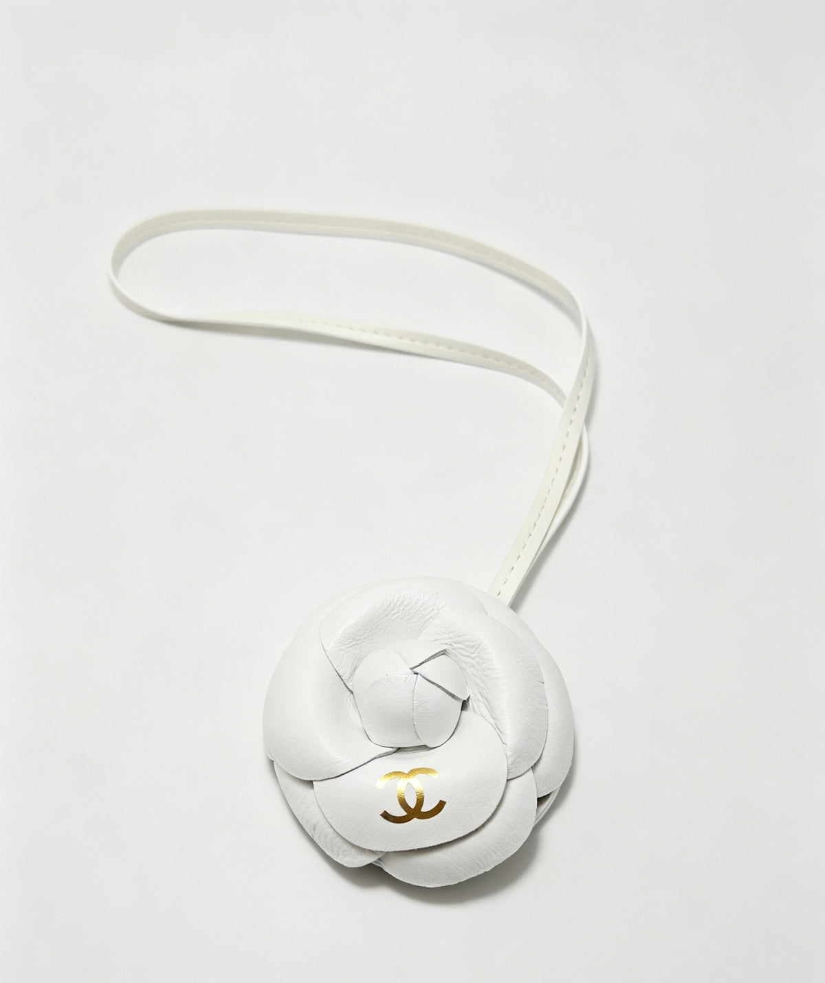 Camellia Flower Loop Keychain