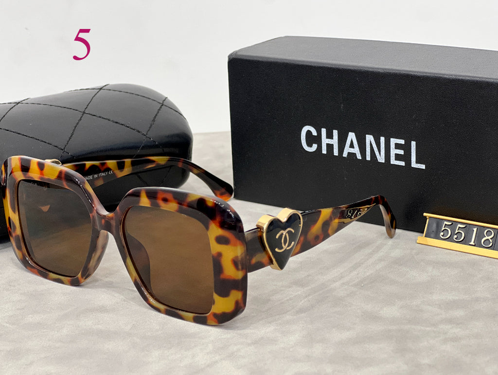 Oversized Square Sunglasses with Deep Beveled Rims