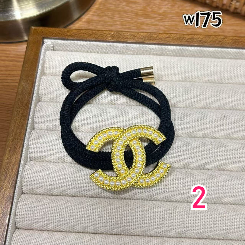Sparkling Interlocking Emblem Hair Tie