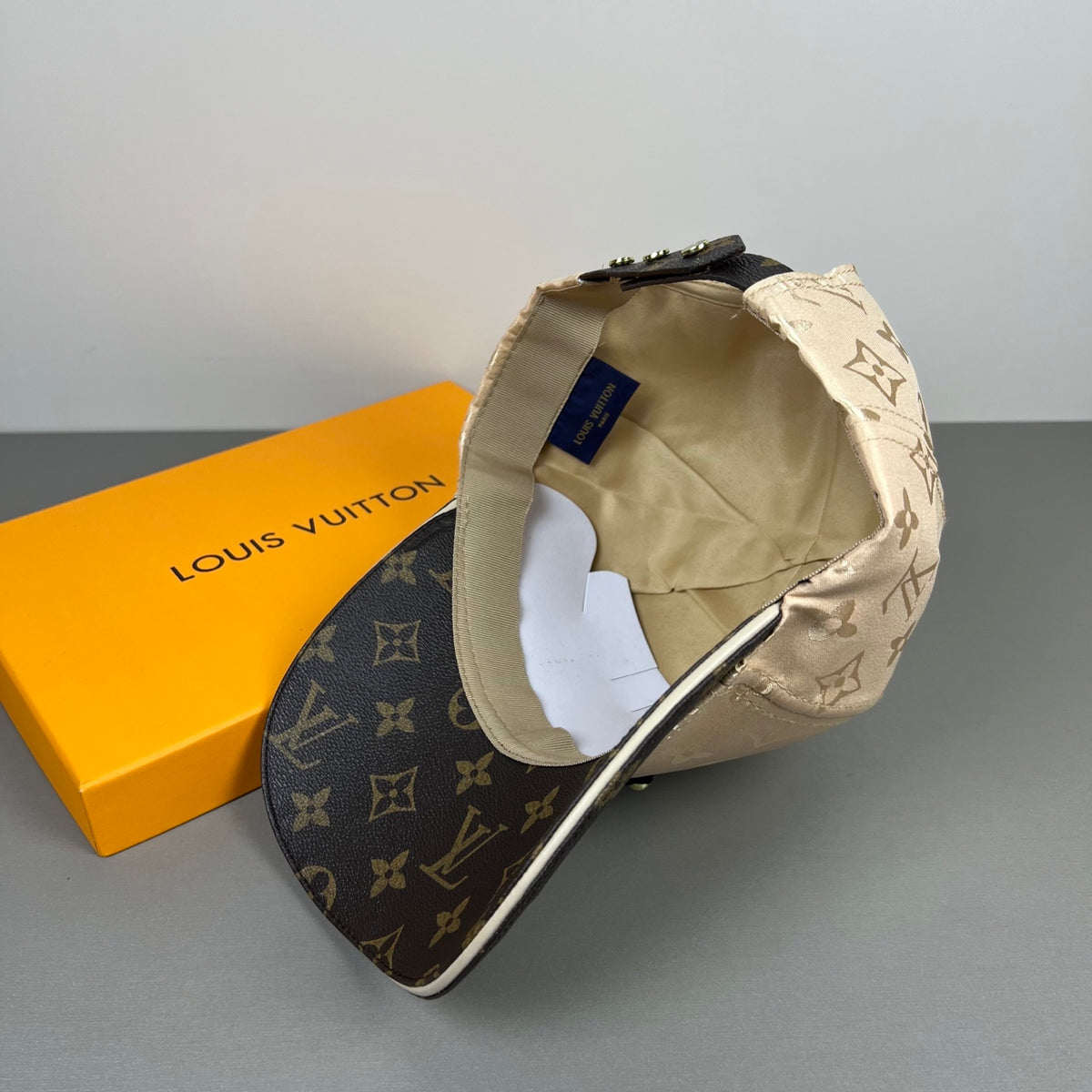 Monogram Baseball Cap with Contrast Brim