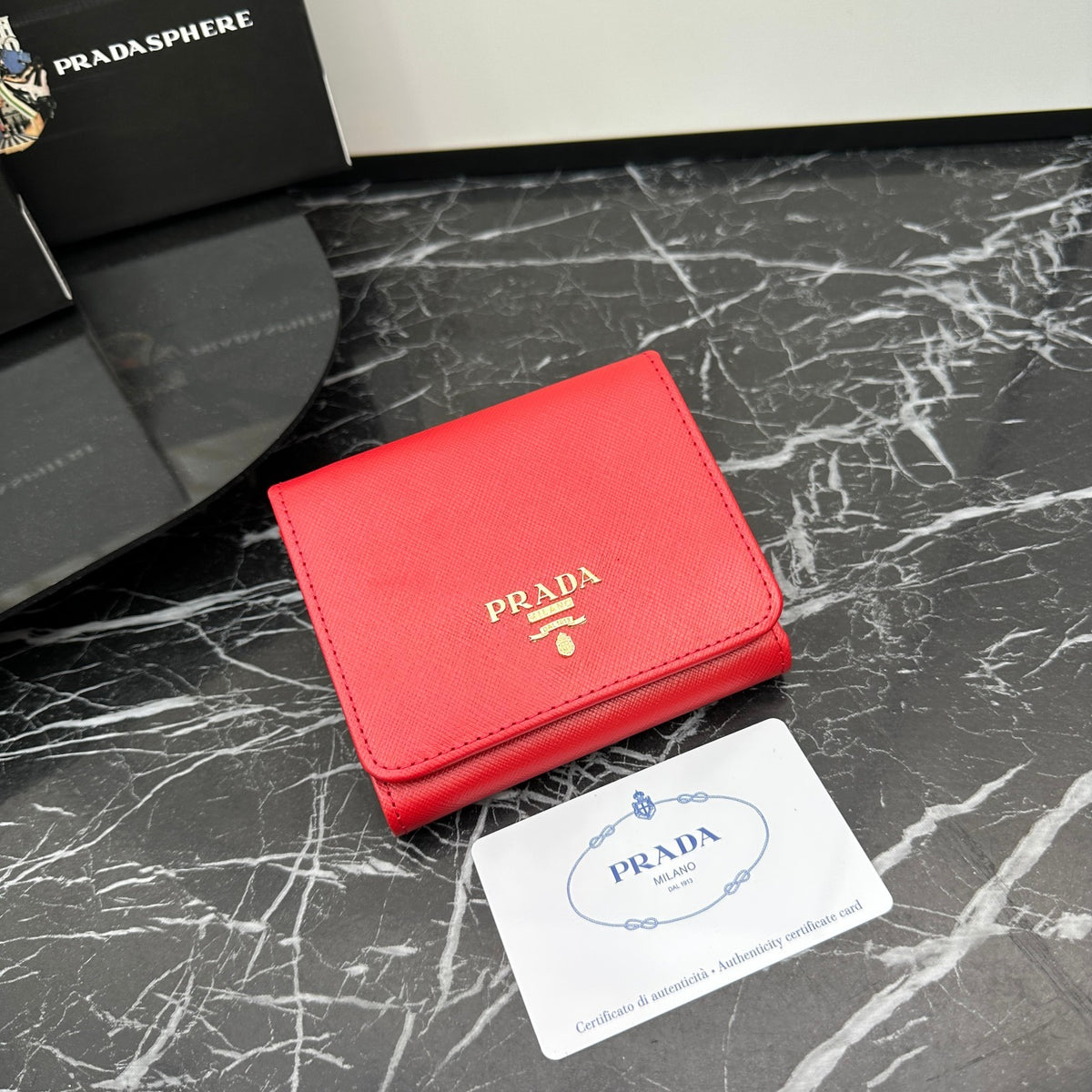 Triangle Emblem Long Flap Wallet 031