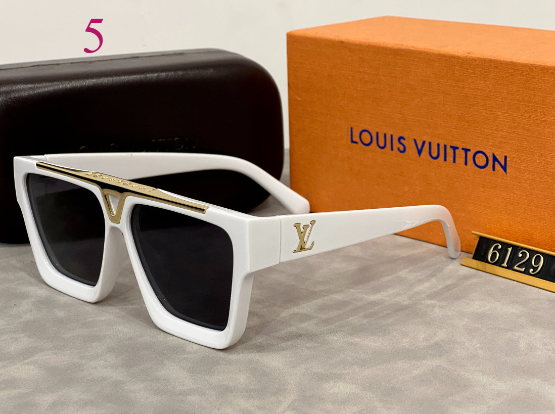 Bold Square Sunglasses with Metal Bridge Accent
