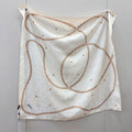 Chain Border Monogram Square Scarf - 90 x 90 cm