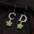 Alloy Floral Letter Earrings, Bracelet & Necklace Collection