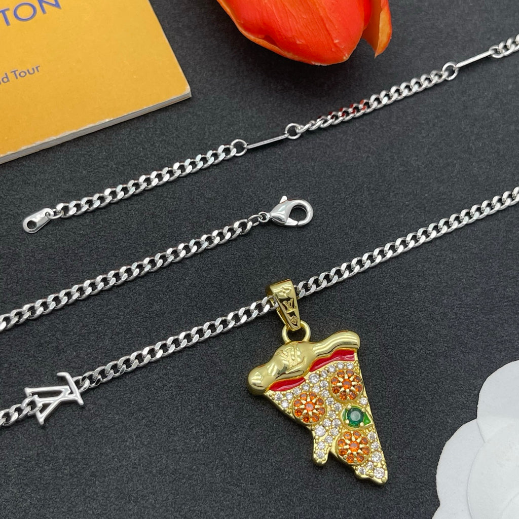 Ice Cream Cone Pendant Necklace